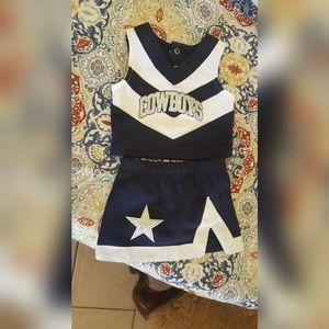 Baby girls Dallas cowboys cheerleader outfit